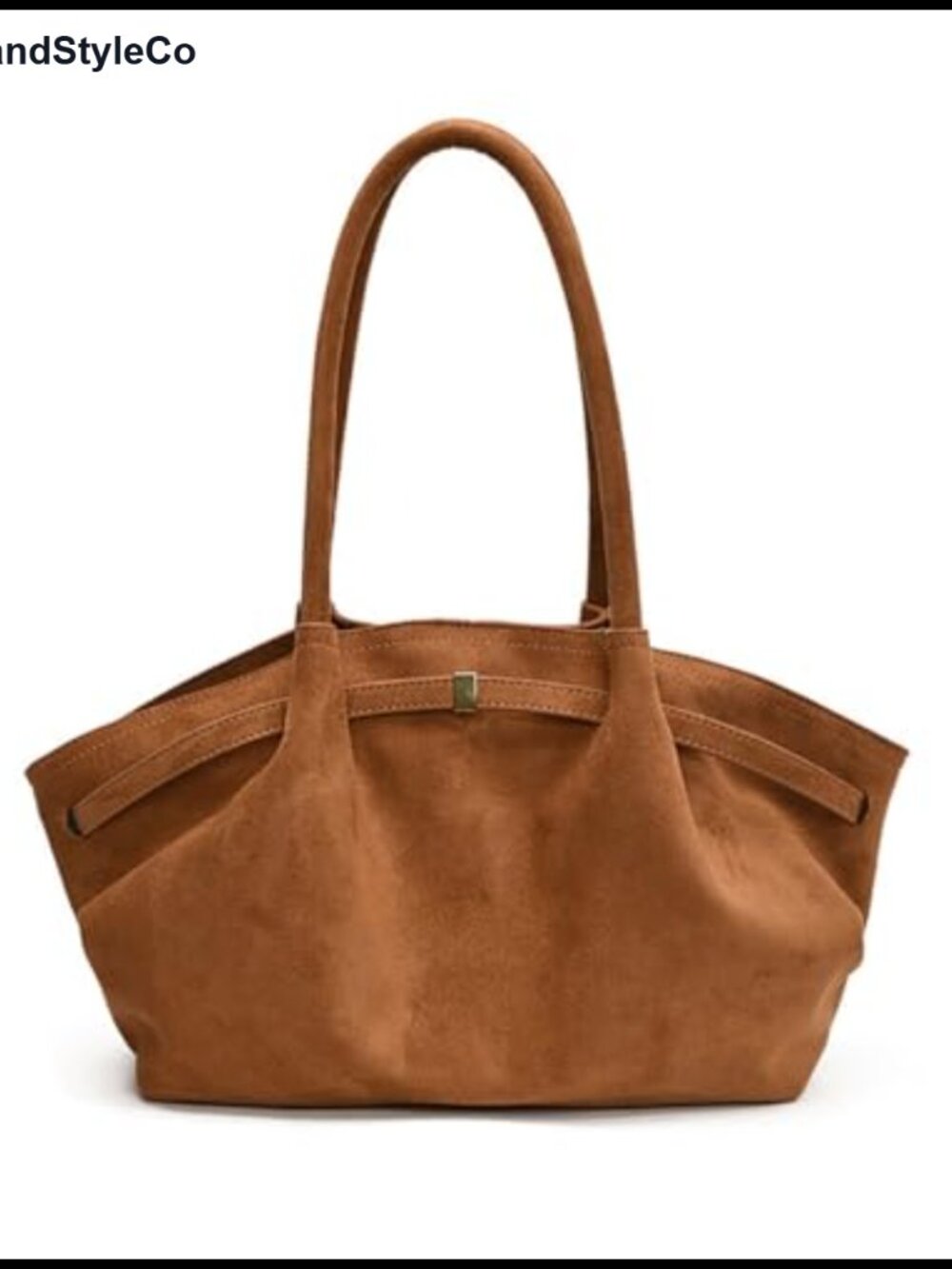 Large Capacity Faux Suede Tote Bag Work Shoulder Handbag